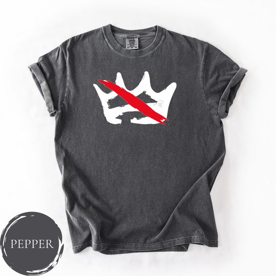 Discover No Kings in America Comfort ColorsT-Shirt, Protest Tee, Anti Trump Shirt, Political Shirts, Anti MAGA Shirt, Crown No Kings Tee