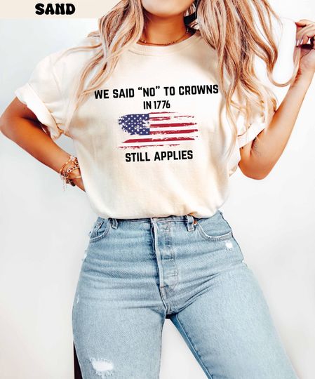 Discover We Said No To Crowns Shirt, No Kings in America Shirt, No Masters Shirt, Pro Democracy Shirt, Protest Shirt, Anti Trump Shirt, Anti Fascist