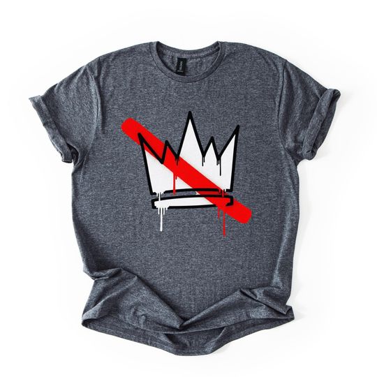 No Kings in America Vneck Shirt, Anti Trump V-Neck TShirt, Political Shirts, Anti Maga Tee, Crown No Kings Shirt