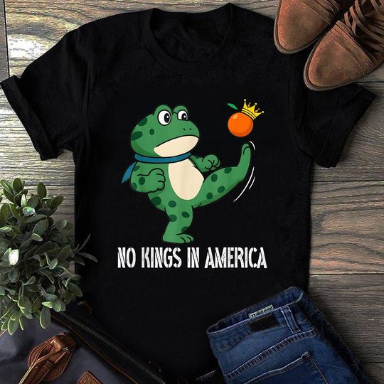 Discover No Kings In America Shirt,  Portland, Freedom Frog Shirt, Anti Ice Shirt