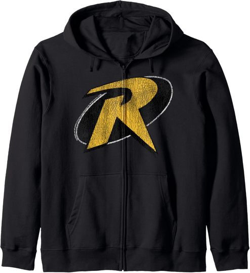 DC Comics Batman Red Robin Logo Zip Hoodie, Gift For Fans