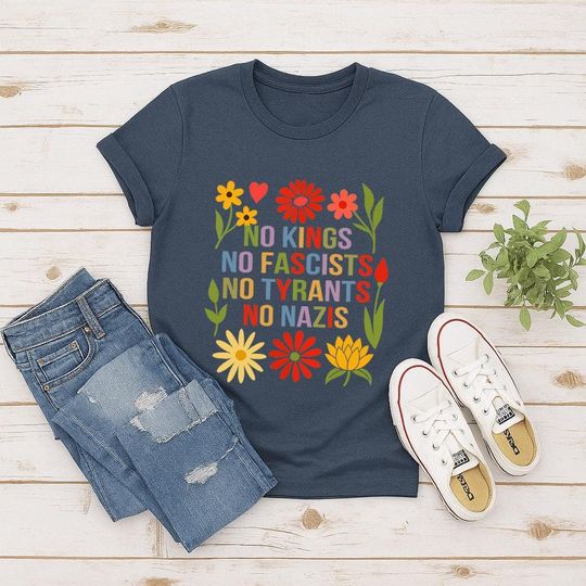 Discover We The People No Kings In America Shirt, Protest Democracy Tee, Anti-MAGA T Shirt, Patriotic Political Tee, American Democracy Shirt