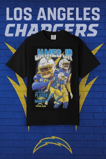 Discover Derwin James Bootleg Tee | Los Angeles Chargers Retro Football Shirt