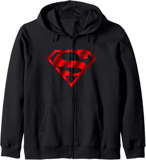DC Comics Superman House Of El Vintage Chest Symbol Zip Hoodie, Gift For Fans