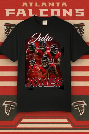 Julio Jones Shirt Vintage Atlanta Falcons Bootleg Football Tee