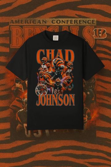 Discover Chad Johnson Shirt Vintage Cincinnati Bengals Bootleg Football Tee