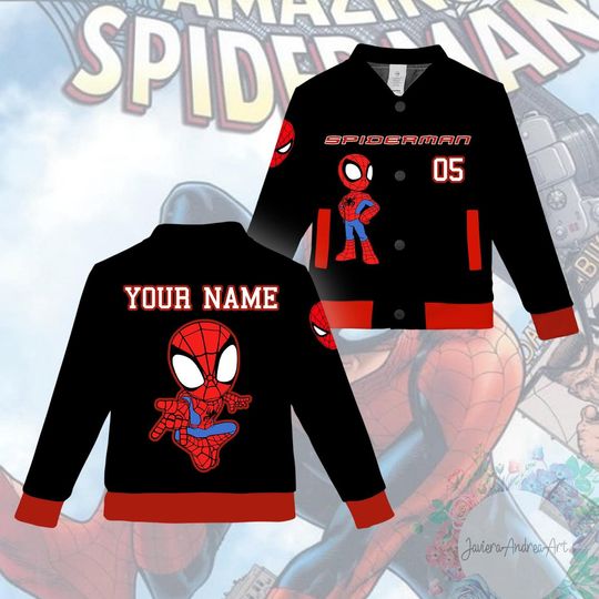 Discover Personalize Disney Amazing Spider Man Vintage Classic Black No Striped, Birthday Gift Family