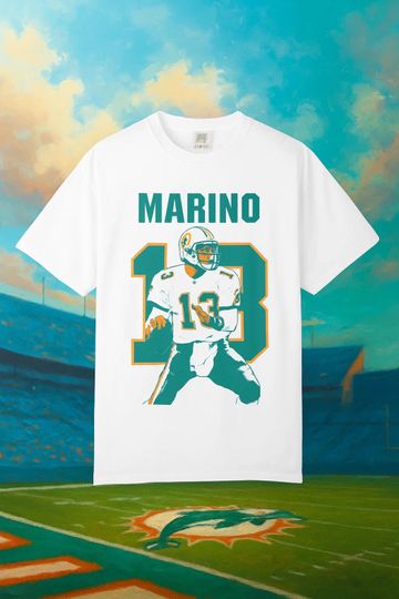 Discover Vintage Bootleg Dan Marino #13 Miami Football T-Shirt | Retro Sports Fan Tee