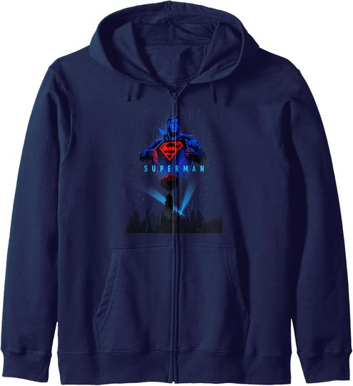 DC Comics Justice League Superman Daily Planet Logo Zip Hoodie, Gift For Fans