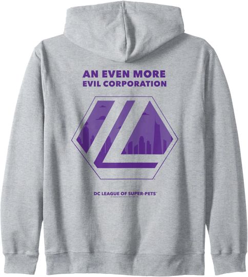 Discover DC League of Super-Pets An Even More Evil Corporation Logo Zip Hoodie