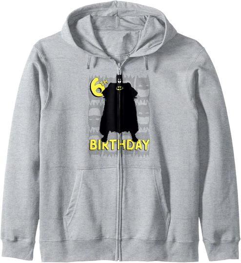 Discover DC Comics Batman 6th Birthday Hero Poster Zip Hoodie