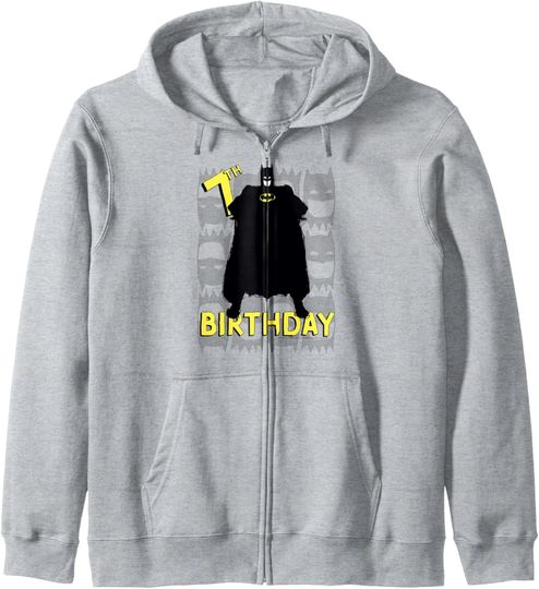 Discover DC Comics Batman 7th Birthday Hero Poster Zip Hoodie