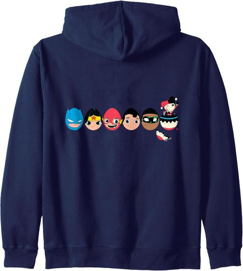Discover DC Super Friends 6 Good Easter Eggs Characters Zip Hoodie