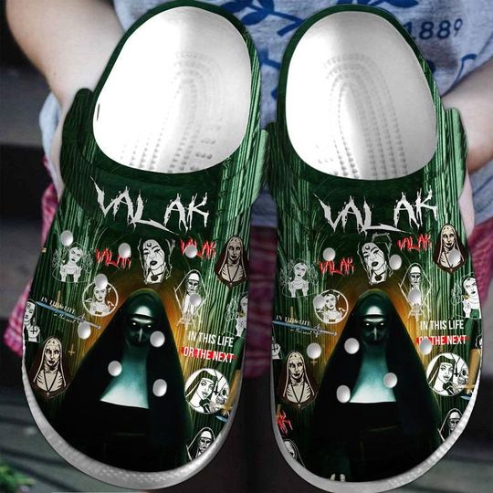 Discover Valak Movie Halloween Clogs Shoes, Demon Valak Shoes, Lover Valak Slipper, Funny Slippers.