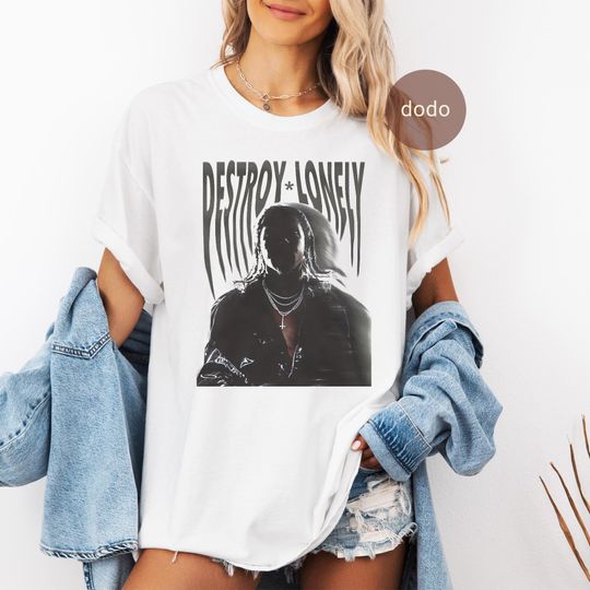 Discover Premium Destroy Lonely T-Shirt - Rap Music Shirt - Off The Meter - Destroy Lonely Merch - Unisex Rapper Clothing