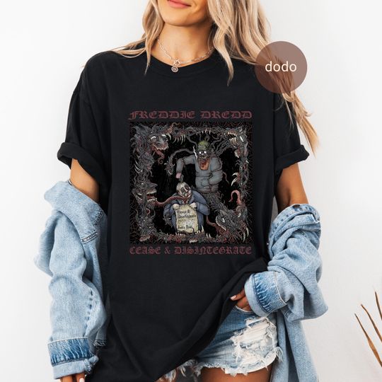 Discover Premium Freddie Dredd T-Shirt - Rap Music Shirt - Cease Disintegrate Album - Freddie Dredd Merch - Unisex Rapper Clothing
