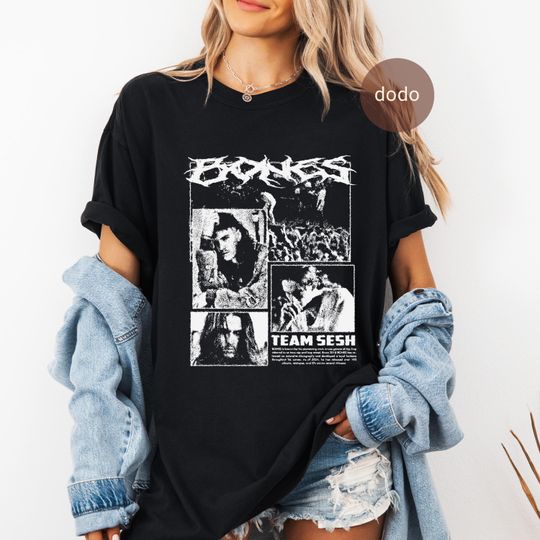Discover Premium Bones T-Shirt - Rap Music Shirt - TeamSESH Design - Bones Album Shirt - Bones Merch - Unisex Rapper Clothing