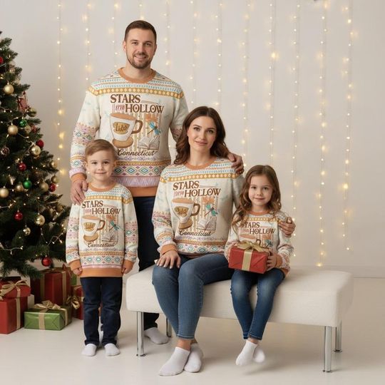 Discover Stars Hollow Christmas Ugly Sweater, Luke's Holiday Sweater, TV Show Sweater For Men And Women, Xmas Holiday Gift