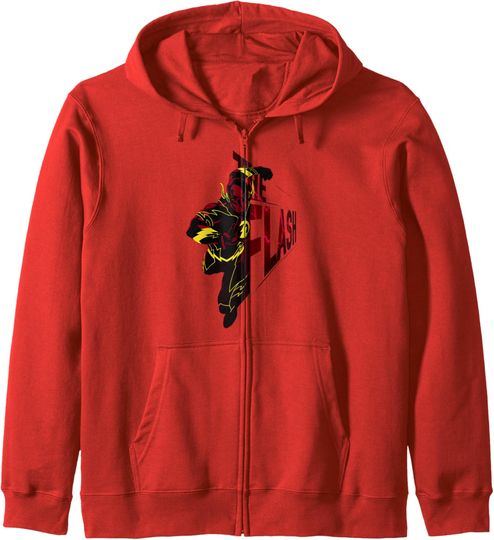 DC Comics Justice League The Flash Charge Speed Portrait Zip Hoodie, Gift For Fans