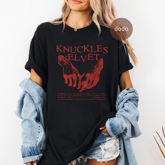 Discover Premium Ethel Cain T-Shirt - Pop Music Shirt - Knuckles Velvet - Ethel Cain Album Shirt - Ethel Cain Merch - Unisex Pop Clothing