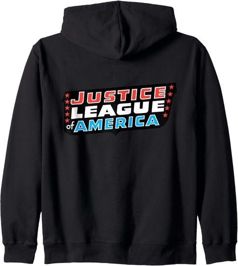 DC Justice League Logo JLA Classic Zip Hoodie, Gift For Fans