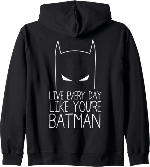 Discover DC Batman Text Every Day Zip Hoodie, Gift For Fans