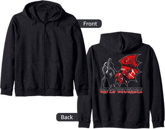 Discover DC Batman Fashion Crusader Zip Hoodie, Gift For Fans