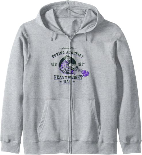 DC Comics Gotham City Boxing Academy Heavyweight Dad Zip Hoodie, Gift For Fans