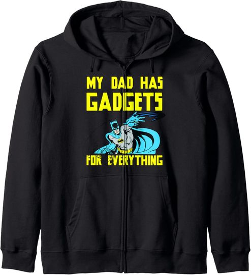 DC Comics Batman Gadget Dad Zip Hoodie, Gift For Fans