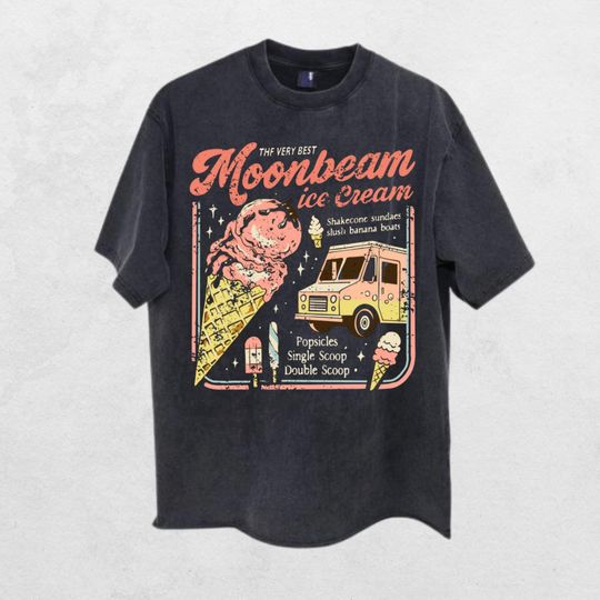 Discover Moonbeam Ice Cream T-Shirt, Vintage America Tour Tee, Mr Electric 2025 Concert Shirt, Mystical Magical Graphic Tee