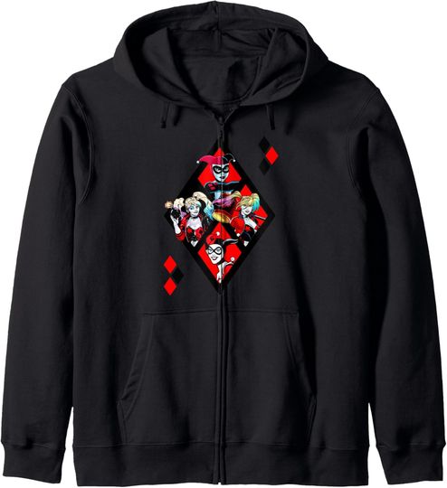 Discover DC Comics Batman Quad Quinn Zip Hoodie