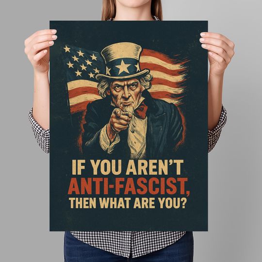 Discover No Kings Protest Sign PRINTABLE, Pro Democracy, Anti-Trump, Resist Fascism Poster For March, Digital Download, Political Activist Rally Sign