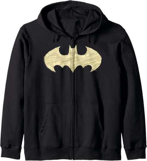 DC Comics Batman Tape Logo Zip Hoodie, Gift For Fans