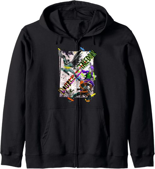 DC Comics Batman Double Takedown Zip Hoodie, Gift For Fans