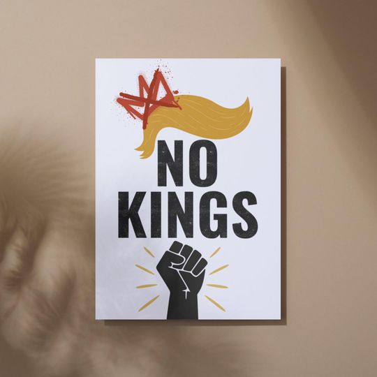 Discover NO KINGS PRINTABLE Protest Poster