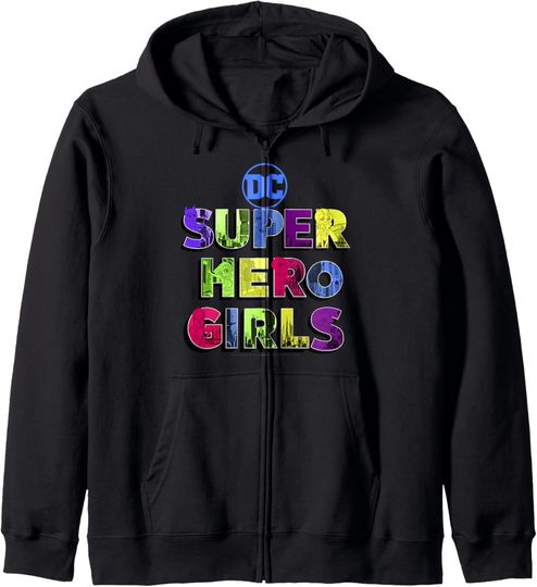 Discover DC Comics Super Hero Girls Text Fill Zip Hoodie