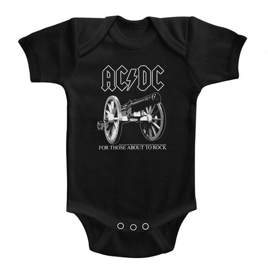 Discover AC-DC About To Rock Black Infant Baby Onesie T-Shirt