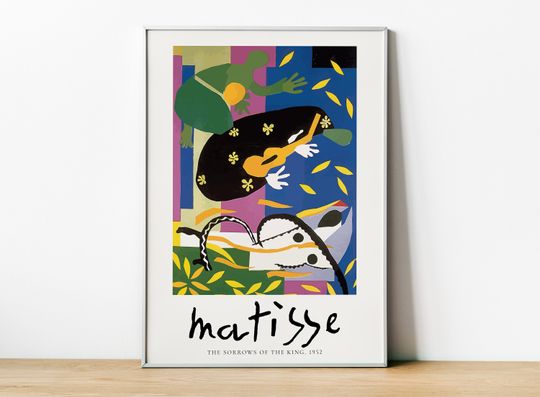 Discover Matisse Print, The Sorrows Of The King, 1952, Henri Matisse Art Exhibition Poster, Digital Download, Modern Art, Home Wall Decor