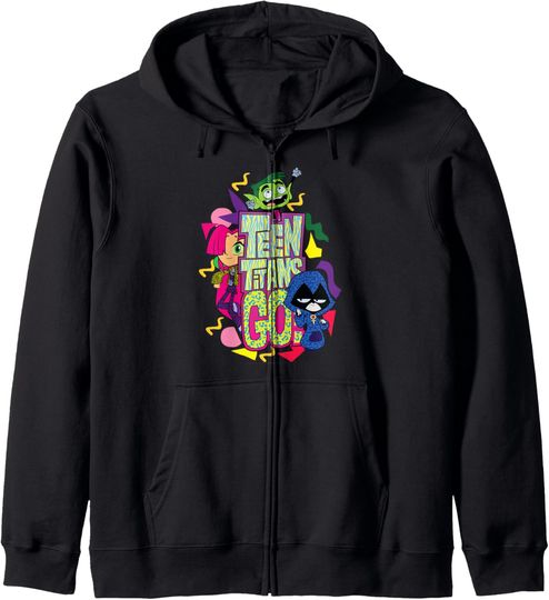 Discover DC Comics Teen Titans Go! Patterned Portrait Zip Hoodie, Gift For Fans