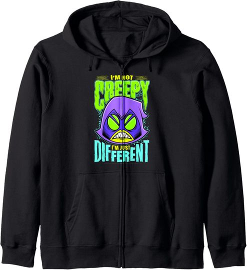 Discover DC Comics Teen Titans Go! I'm Not Creepy I'm Just Different Zip Hoodie, Gift For Fans