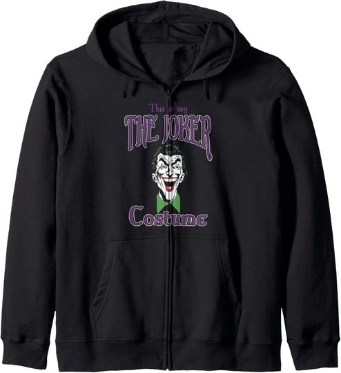 DC Comics This Is My The Joker Costume Text Zip Hoodie, Gift For Fans
