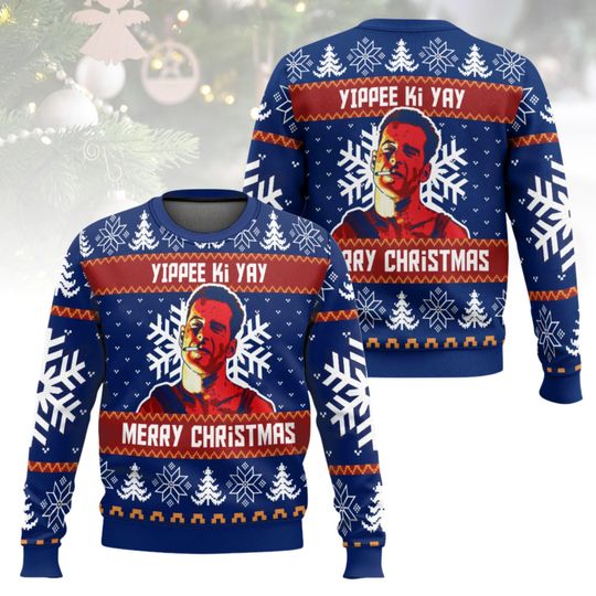 Discover Die Hard Ugly Christmas Sweater, Yippee Ki Yay Sweater, Xmas Holiday Gift For Men Women