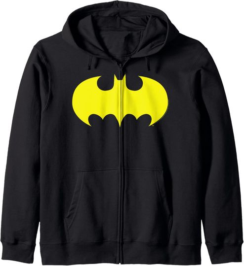 Discover DC Comics Batman Solid Chest Logo Zip Hoodie, Gift For Fans