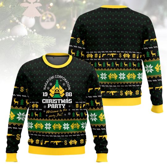 Discover Nakatomi Corporation Christmas Ugly Sweater, 1988 Sweater Xmas, Holiday Gift