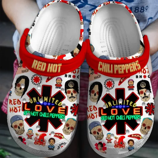 Discover SDG3 Red Hot Chili Peppers Music Clogs Crocband Shoes Comfortable for Fans
