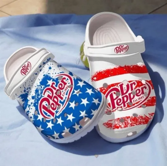 MV32 Dr Pepper Clogs Shoes Unisex Comfort Casual Footwear
