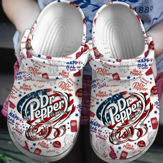 Dr Pepper Drink Clogs Crocband Shoes for Men Women