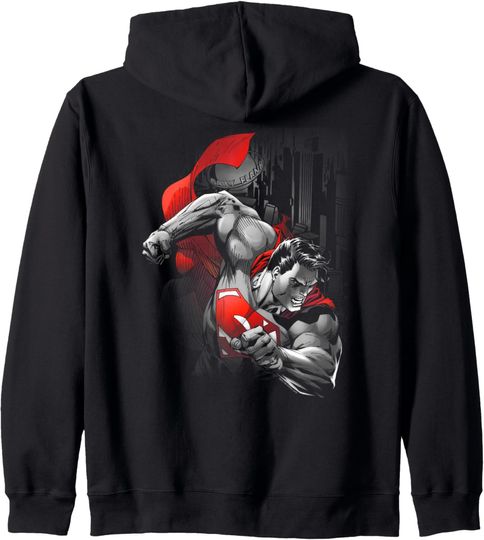 Superman My City Zip Hoodie, Gift For Fans