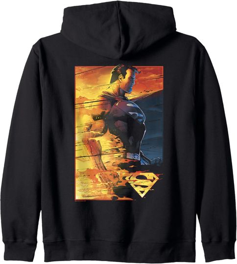 Superman Fireproof Zip Hoodie, Gift For Fans