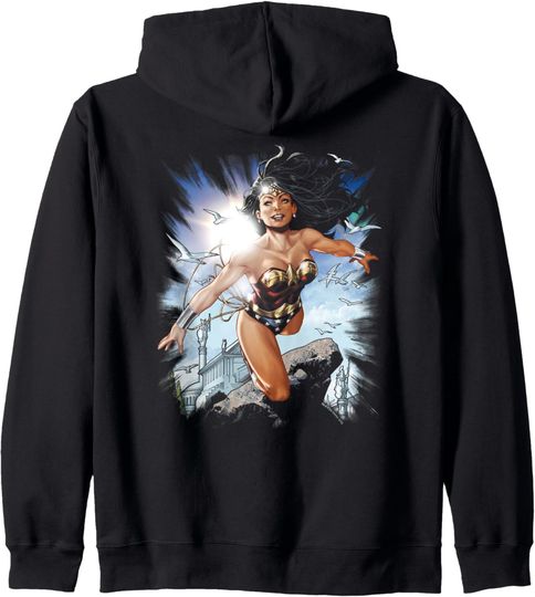 Wonder Woman Of Themyscira Zip Hoodie, Gift For Fans